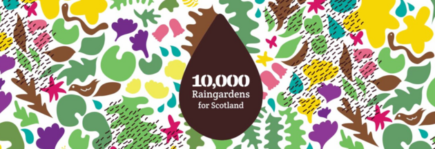 10000 raingardens for Scotland logo