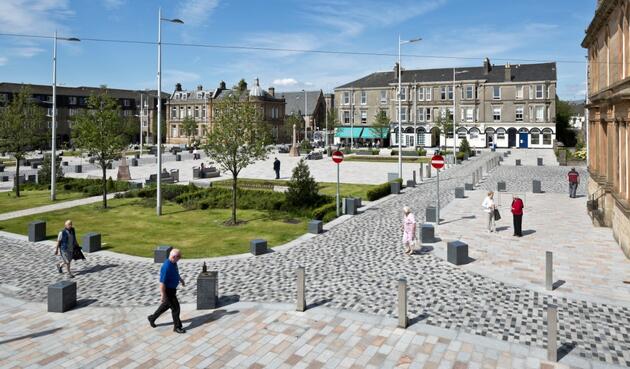 Colquhoun Square was designed as the 'civic heart' of Helensburgh, image by Keith Hunter