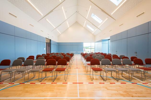 Image of main hall at the Larick Centre